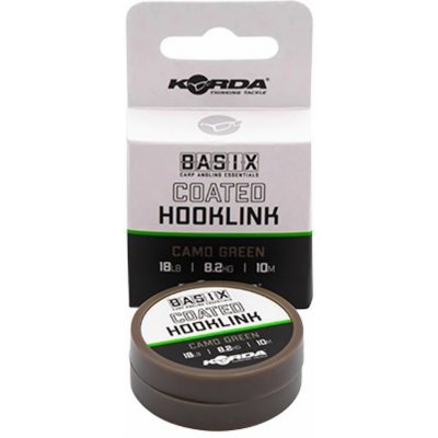 Korda Šňůra Basix Coated Hooklink Camo Green 10m 25lb – Zboží Dáma