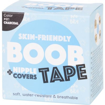 RS BOOB TAPE Push Up páska na pevná prsa + nálepky na bradavky Černá 5ti dílná sada – Zboží Dáma