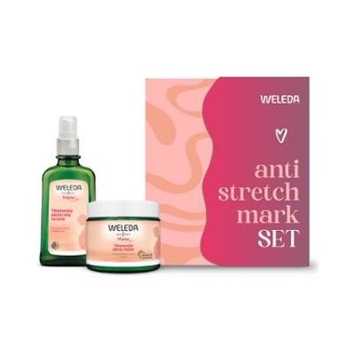 WELEDA Set dárkový Proti striím silou přírody Olej na strie 100 ml + Máslo ošetřující 150 ml – Zboží Mobilmania