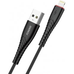 Foneng X15 USB-Lightning, 2,4A, 1,2m, černý