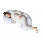 Motherhood Těhotenský polštář šedé větvičky – Zboží Mobilmania