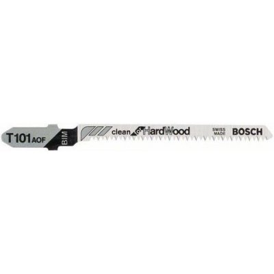 Bosch Pilový plátek do kmitací pily T 101 AOF Clean for Hard Wood, 5ks x 10 BAL – Hledejceny.cz