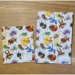 Nebe doma Látkový barevný obal na knihu veselé berušky A5 – Zboží Dáma