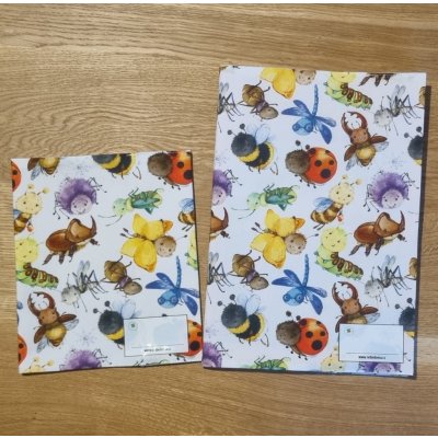 Nebe doma Látkový barevný obal na knihu veselé berušky A5 – Zboží Dáma