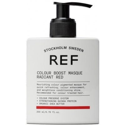 REF barevná maska pro osvěžení barevných vlasů zářivě červená – Zboží Mobilmania