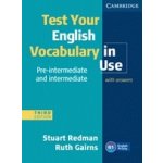 Test your Vocabulary in Use Pre-Inter 3ed + answer - Redman Stuart – Hledejceny.cz
