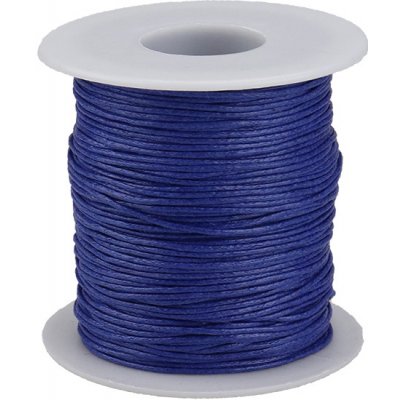 Pro Háčkování Bavlněná voskovaná šňůrka modrá 5 m – Zboží Dáma