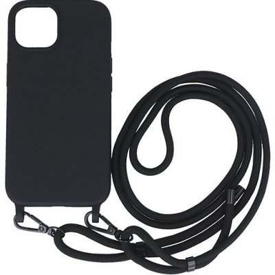 TopQ Simple iPhone 13 černý se šňůrkou
