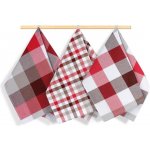 Brotex Kuchyňská utěrka 50x70cm kostka červená – Zboží Dáma