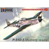 Sběratelský model Kovozávody Prostějov P 51D 5 Mustang '20th FG' 3x camo 1:72