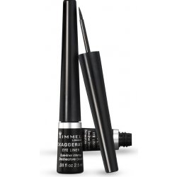 Rimmel Exaggerate Eyeliner tekuté oční linky 100% Black 2,5 ml
