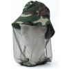 Rybářská kšiltovka, čepice, rukavice Behr klobouk s moskytiérou Camouflage