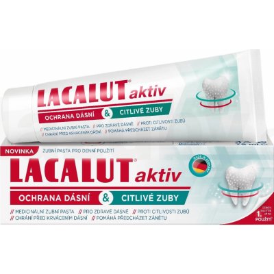 Lacalut Aktiv ochrana dásní&citlivé zuby 75 ml – Hledejceny.cz