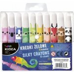 Derform Gelové voskové pastelky 10 barev vysouvací 469036 – Sleviste.cz