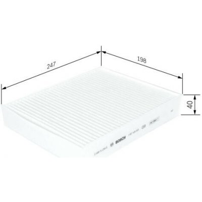Filtr, vzduch v interiéru BOSCH 1 987 435 003 BO 1987435003 – Hledejceny.cz