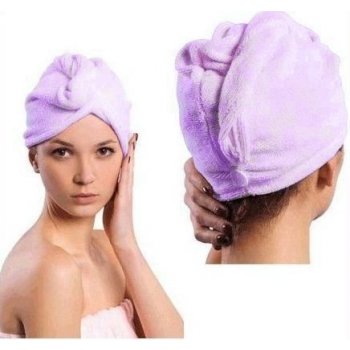 Jennifer KX5033 PURPLE Turban na vlasy z mikrovlákna fialový