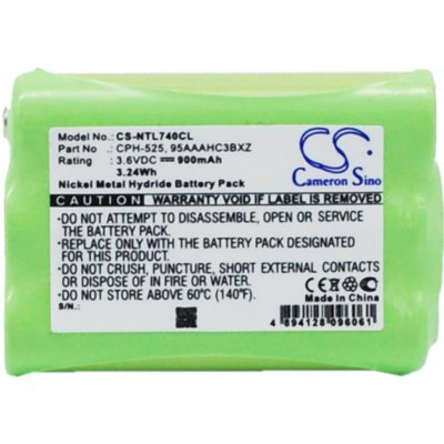 Cameron Sino CS-NTL740CL 3.6V Ni-MH 900mAh zelená - neoriginální – Zboží Živě