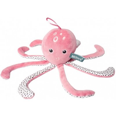 Hencz Toys edukační hračka šustík Chobotnice velvet růžová