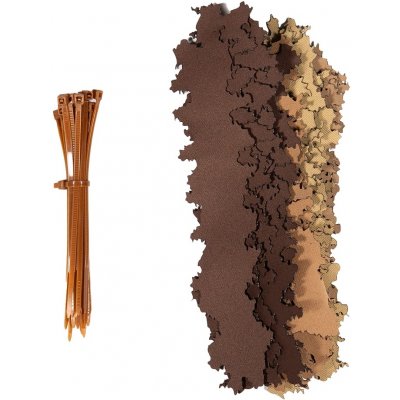 Anareus 3D maskovací listy SilkLeaf Stripes proužky 25 ks Hnědá – Zboží Dáma