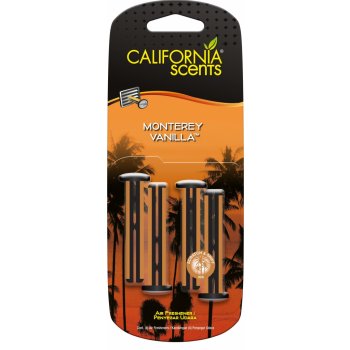 California Scents Vent Stick Monterey Vanilla 4 ks