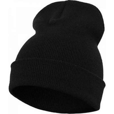 Flexfit Prodloužená silná ohrnovací beanie Černá – Hledejceny.cz