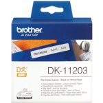 Brother 17mm x 87mm, bílá, 300 etiket, DK11203 – Zboží Mobilmania