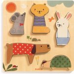 Djeco vkládací puzzle domácí mazlíčci 5 dílů – Hledejceny.cz