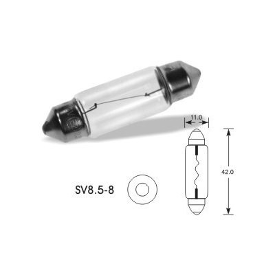 Žárovka 6V 10W SUFIT. 11X38 SV8,5, ELTA – Zboží Mobilmania