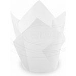 Wimex Cukrářský košíček Tulip bílý Ø 5x8,5 cm 16x16 cm 100ks – Zboží Mobilmania