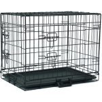 A.K. for Pets skládací klec černá 2x dveře 92,5 x 57,5 x 64 cm – Zboží Mobilmania