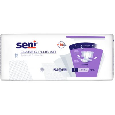 Seni Classic Plus Air absorpční plenkové kalhotky s lepítky L, 30 ks – Zbozi.Blesk.cz