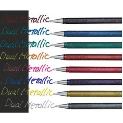 Pentel Hybrid Dual Metallic K110 zlatá – Zboží Živě