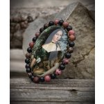 Autorská skleněná brož Růže S0646 – Zboží Dáma