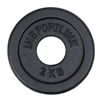 inSPORTline Castblack OL Litinový olympijský kotouč 2 kg 50 mm – Zboží Mobilmania