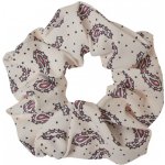 Bílá gumička do vlasů / scrunchie Lucjul – 10 cm – Hledejceny.cz