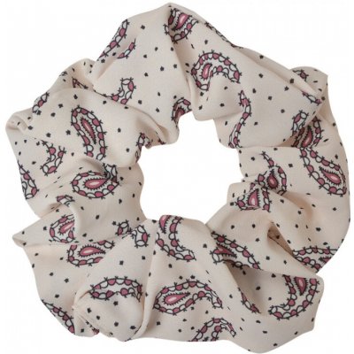Bílá gumička do vlasů / scrunchie Lucjul – 10 cm – Hledejceny.cz