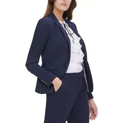 Tommy Hilfiger dámské sako Scuba modré – Zboží Dáma
