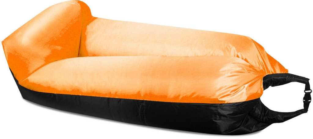 Aga nafukovací vak lazy bag 230x70 cm Černý/Červený