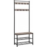 Vasagle šedočerný HSR41MB – Zboží Mobilmania