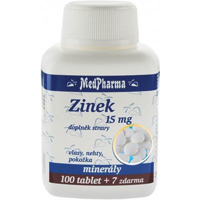 MedPharma Zinek 15 mg 107 tablet – Hledejceny.cz