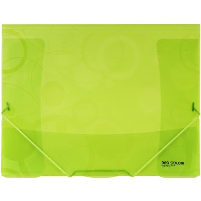 Neo Colori Desky na dokumenty s chlopněmi a gumičkou Neo Colori - A4, zelené – Zboží Mobilmania