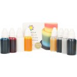 Sugarflair Sada osmi barev pro airbrush bez alkoholu 8x 14 ml – Zboží Mobilmania