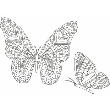 Pískohraní s.r.o. Šablona Motýli 210 x 297 mm