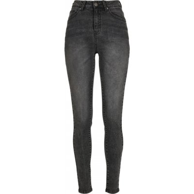 Urban Classics High Waist Skinny tmavě šedé – Zboží Dáma