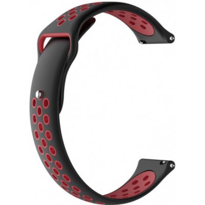 BStrap Silicone Sport řemínek na Huawei Watch GT2 42mm, black/red SXI001C0307 – Zboží Mobilmania