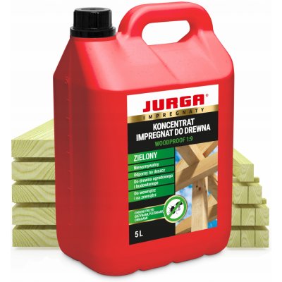 Jurga Impregnace na dřevo Woodproof 1:9 5 l zelená