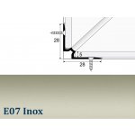 Profil Team schodový vnitřní profil Inox E07 5 mm 1,2 m