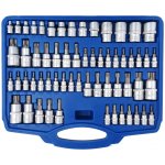 Satra S-ST60B Nástrčné a zástrčné hlavice TORX, 1/4”, 3/8” a 1/2”, sada 60 kusů – Zboží Mobilmania