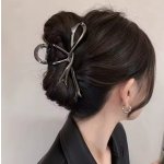 B-TOP Elegantní skřipec ve tvaru mašle Druh barvy: Stříbrná – Zboží Dáma B-TOP Elegantní skřipec ve tvaru mašle Druh barvy: Stříbrná – Zboží Dáma