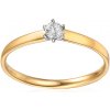 Prsteny iZlato Forever Briliantový zásnubní dvoubarevný prsten Ivy IZBR1183